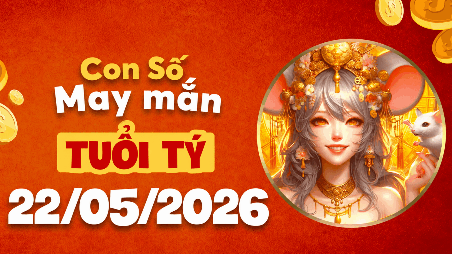 Con số may mắn ngày 22/5/2026 thúc đẩy tuổi Tý hành động ngay