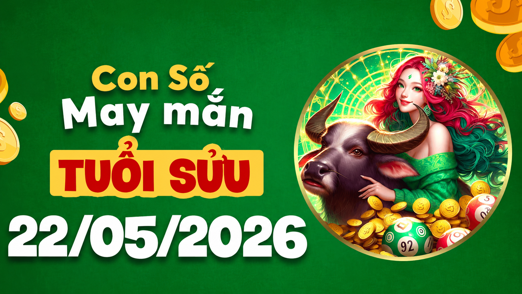 Con số may mắn ngày 22/5/2026 giúp tuổi Sửu vượt qua giới hạn